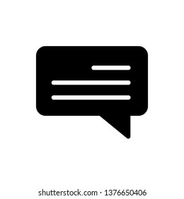 bubble speech Icon Vector Illustration Logo Template