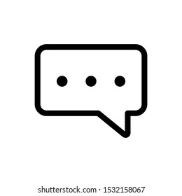 Bubble Speech Icon Vector Illustration Logo Template