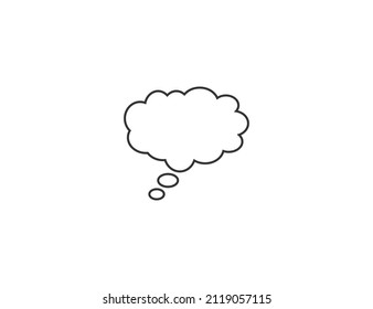 Bubble speech icon. Vector illustration. Flat design.