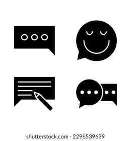 Plantilla de logotipo de la ilustración vectorial del icono de la burbuja para muchos fines. Aislado sobre fondo blanco.