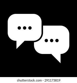 Bubble speech icon. Vector illustration