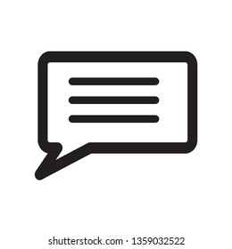 Bubble speech icon vector logo template