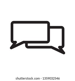 Bubble speech icon vector logo template
