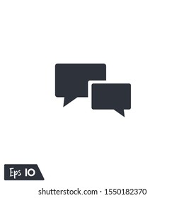 bubble speech icon vector logo template design element