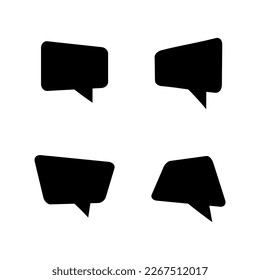 bubble speech icon vector logo design element trendy style on white background..eps