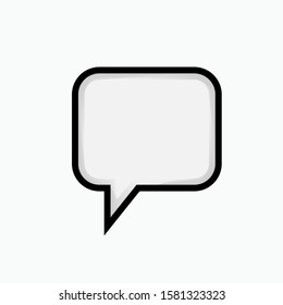 Bubble Speech Icon - Vector, Sign and Symbol for Design, Presentation, Website or Apps Elements.
