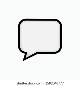 Bubble Speech Icon - Vector, Sign and Symbol for Design, Presentation, Website or Apps Elements.