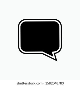 Bubble Speech Icon - Vector, Sign and Symbol for Design, Presentation, Website or Apps Elements.