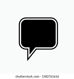 Bubble Speech Icon - Vector, Sign and Symbol for Design, Presentation, Website or Apps Elements.