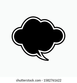 Bubble Speech Icon - Vector, Sign and Symbol for Design, Presentation, Website or Apps Elements.