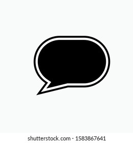 Bubble Speech Icon - Vector, Sign and Symbol for Design, Presentation, Website or Apps Elements.