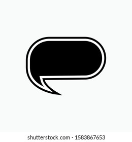 Bubble Speech Icon - Vector, Sign and Symbol for Design, Presentation, Website or Apps Elements.