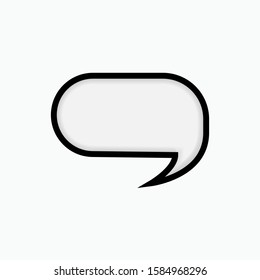 
Bubble Speech Icon - Vector, Sign and Symbol for Design, Presentation, Website or Apps Elements.
