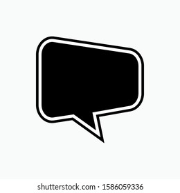 Bubble Speech Icon - Vector, Sign and Symbol for Design, Presentation, Website or Apps Elements.
