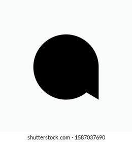 Bubble Speech Icon - Vector, Sign and Symbol for Design, Presentation, Website or Apps Elements.