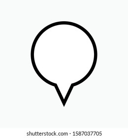 Bubble Speech Icon - Vector, Sign and Symbol for Design, Presentation, Website or Apps Elements.
