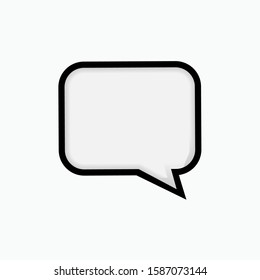 Bubble Speech Icon - Vector, Sign and Symbol for Design, Presentation, Website or Apps Elements.