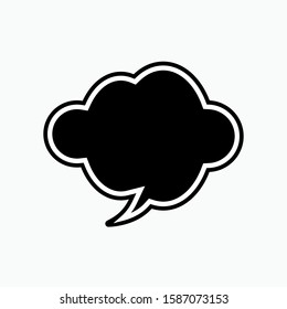 Bubble Speech Icon - Vector, Sign and Symbol for Design, Presentation, Website or Apps Elements.