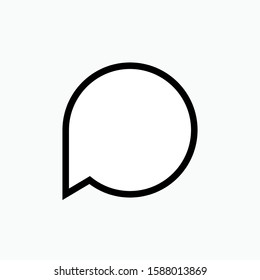 Bubble Speech Icon - Vector, Sign and Symbol for Design, Presentation, Website or Apps Elements.