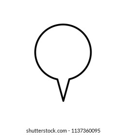 bubble speech icon vector template