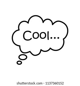 bubble speech icon vector template