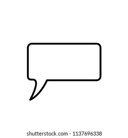 bubble speech icon vector template