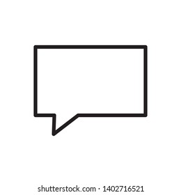 bubble speech icon vector template