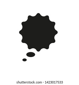 bubble speech icon vector template