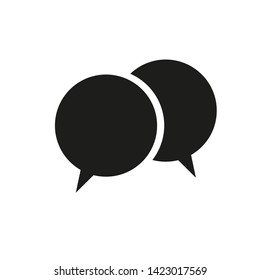 bubble speech icon vector template