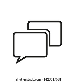 bubble speech icon vector template