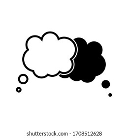 Bubble speech icon vector in trendy design. eps 10