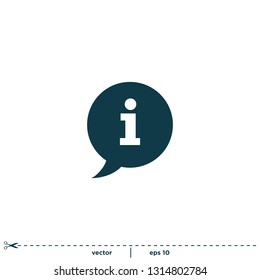 Bubble speech and information Icon Chat symbol