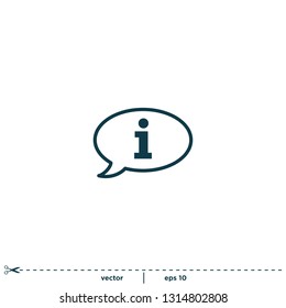 Bubble speech and information Icon Chat symbol