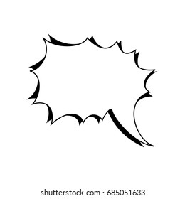 Bubble  speech  message icon vector.