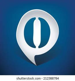 Bubble speech number 0 - vector illustration