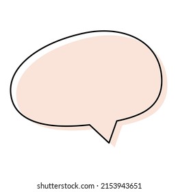  bubble speech pink color oval cloud