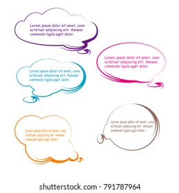 bubble speech quote box template illustration vector