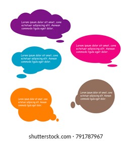 bubble speech quote box template illustration vector