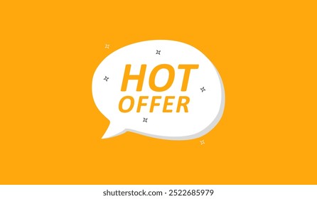 Bubble Speech sales promotion on yellow background.  Promotion flash coupons. Mega discount deal banners. Sale chat speech bubble. Ad promo message. Vector EPS