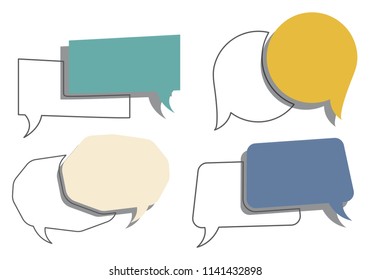 bubble speech set