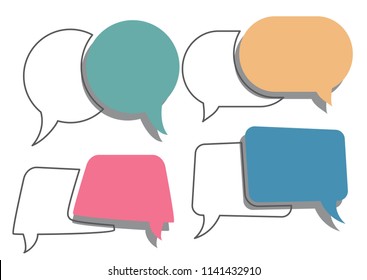bubble speech set