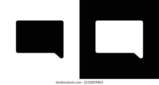 Bubble speech set icon isolated background. Vector illustration