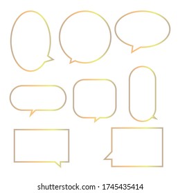 bubble speech set on white background use for conversation,vector