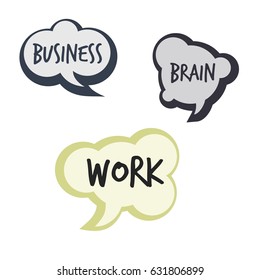 Bubble speech set in vector and easy to edit