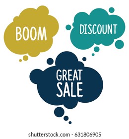 Bubble speech set in vector and easy to edit