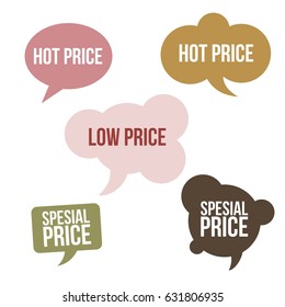 Bubble speech set in vector and easy to edit