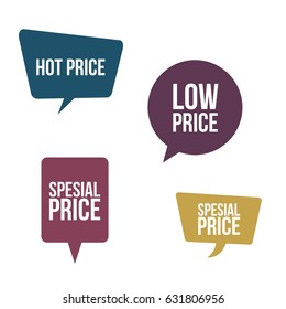 Bubble speech set in vector and easy to edit