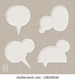 Bubble for speech set, Wooden style