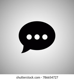 bubble speech sign icon