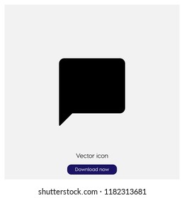 Bubble speech sign icon in trendy flat style isolated on grey background, modern symbol vector illustration for web